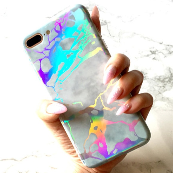 Accessories - iPhone  Holographic Marble Case